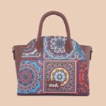 Konkona City Satchel Bag - Multicolor Mandala Print - Image 4