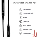 Waterproof soft - matte Eyeliner Pen - Carbon Black 01 (1.1 ml) - Image 4