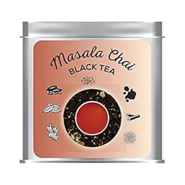 THE TEA SHORE Masala Chai - Premium Assam Tea with Exotic Spices, 150 Grams | Masala Chai | Black Tea | Assam Tea | Chai Patti | Tea