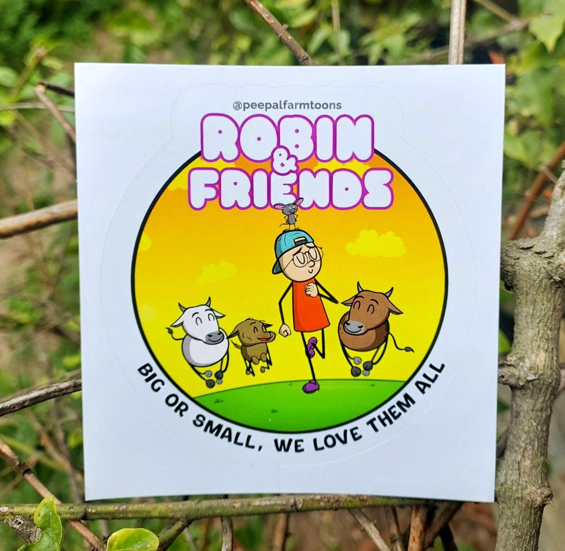 orange.jpg Big or Small We Love Them All, Set of 30 Stickers - Image 1