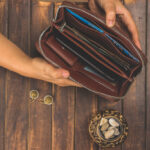 Ikat Wave and Seashell Motif - Office Bag & Chain Wallet Combo - Image 8