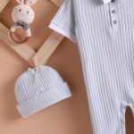 Poshaak Baby Overall Romper Set - Morning Mist - Image 5
