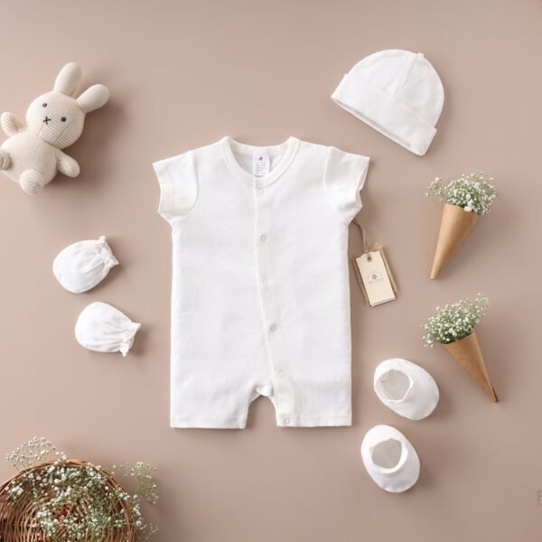 Poshaak Short Sleeves Baby Bodysuit Set