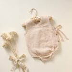 Poshaak Overlap Knotted Bodysuit - Beige