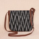 Aravalli Abstract & Ikat Wave - Statement Office Bag & U-Shaped Sling Bag Combo - Image 7