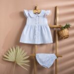 Poshaak Checkered Frilled Baby Girl Dress