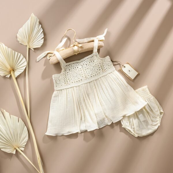 Poshaak Hand Crochet Baby Girl Dress