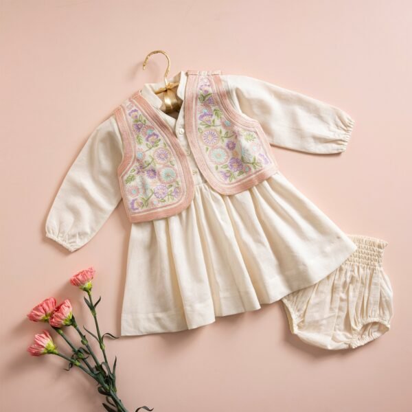 Poshaak Dress with Embroidered Jacket