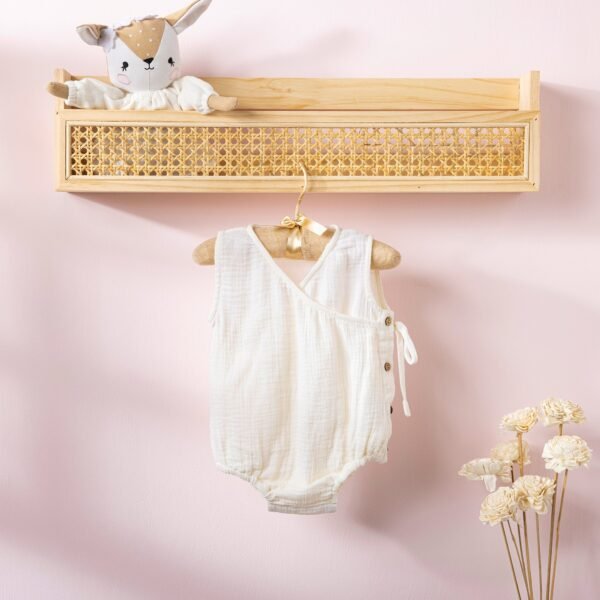 Poshaak Overlap Knotted Bodysuit - Off-White