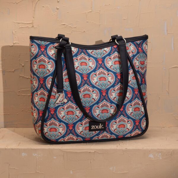 Rhea Kapoor Naisha Tote Bag - Kovil Blue