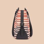 Qutub Stripes & Ikat GreRe - Women's Work Bag & Flap Sling Bag Combo - Image 3