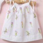 Poshaak Hand Embroidered Gather Top with Underpants - Off-White - Image 2