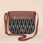 Aravalli Abstract & Ikat Wave - Statement Office Bag & U-Shaped Sling Bag Combo - Image 6