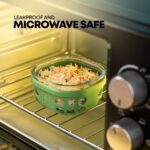Set of 3 Borosilicate Glass Lunch Boxes(300 ml) with Bag & Bottle (750 ml) - Image 3
