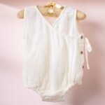 Poshaak Overlap Knotted Bodysuit - Off-White - Image 2