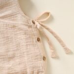 Poshaak Overlap Knotted Bodysuit - Beige - Image 3