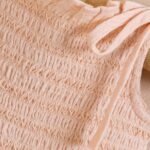 Poshaak Smocked Embroidery Baby Girl Bodysuit - Peach - Image 3