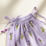 Poshaak Hand Embroidered Gather Top with Underpants - Lavender - Image 3