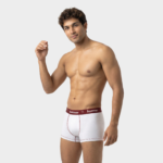 Cotton Stretch Trunks - Blanc - Image 4