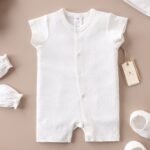 Poshaak Short Sleeves Baby Bodysuit Set - Image 2