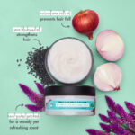 Onion, Black Seed Oil & Patchouli Hair Mask - Image 3