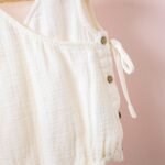 Poshaak Overlap Knotted Bodysuit - Off-White - Image 4