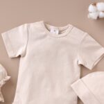 Baby Forest Poshaak Baby Bodysuit Set – Bleach Sand Organic Cotton - Image 2