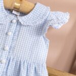 Poshaak Checkered Frilled Baby Girl Dress - Image 5