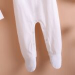 Poshaak Baby Overall Romper Set - Pearl White - Image 3