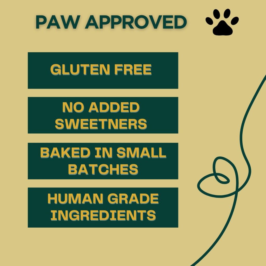 Paws for green dog treats