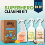 Superhero Cleaning Kit – Degreaser - 400ml, Tap & Shower Cleaner - 300ml, Wood Surface Cleaner - 300ml, Descaler - 4 Sachets - Image 15