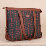 Shobha Niwas Lotus Motif Women's Office Bag - Image 3