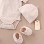 Baby Forest Poshaak Baby Bodysuit Set – Bleach Sand Organic Cotton - Image 3