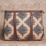 Mughal Motif - Women's Office Bag & Chain Wallet Combo - Image 3