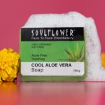Soulflower Cool Aloe Vera Soap 100g – Natural Vegan Soothing Bathing Bar