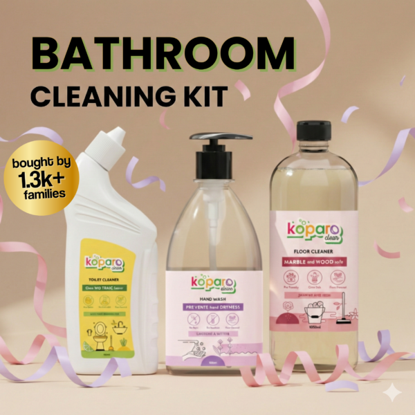 Bathroom Kit - Floor Cleaner - 1L, Toilet Cleaner 800ml, Hand Wash - 500ml