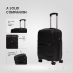 Black Aira Trolley Bag (Cabin) - Image 7