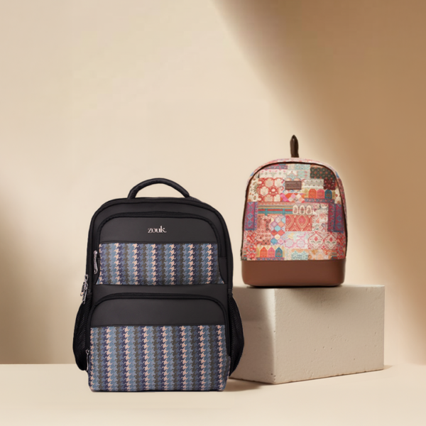 Bombay Houndstooth Pro Backpack & Kutch Gamthi Dome Daypack Combo