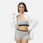 Boy Shorts - Grey Melange - Image 2