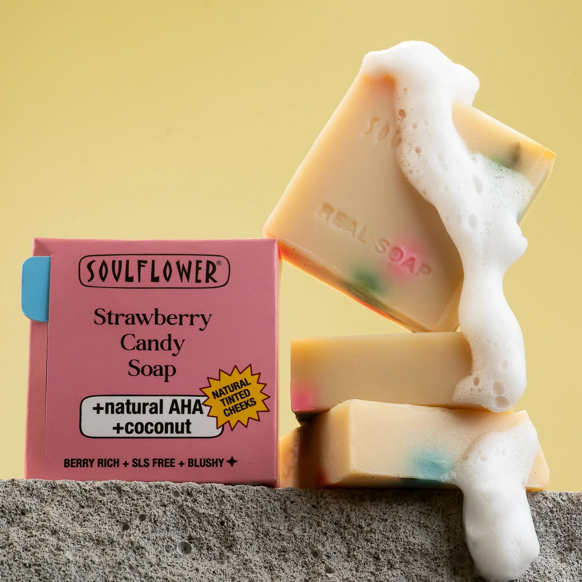 Candy-soap.jpg Strawberry Glow Soap for Natural Tinted Cheeks - Image 1