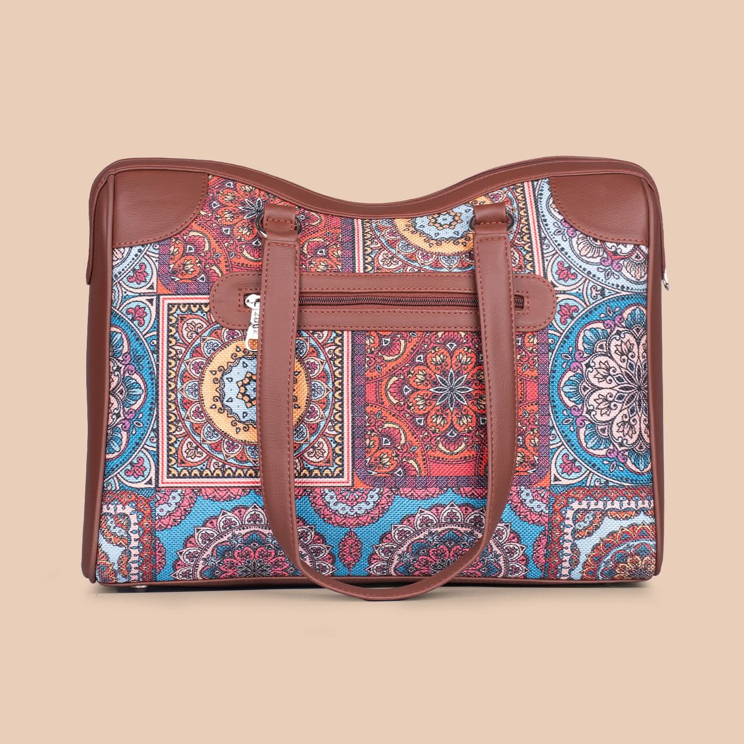 Multicolor Mandala Print Conference Office Bag - Image 4