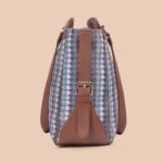 Bombay Houndstooth Women's Work Bag Brown - Image 7