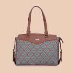 Kolkata Nouveau Women's Work Bag Brown - Image 2