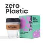 TintCup Borosilicate Glass Coffee Cup (Tumbler) 350 ml with Silicone Lid & Grip, Glass Coffee Mug with lid - Image 7