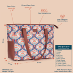 Kovil Blue Diaper Bag - Image 5