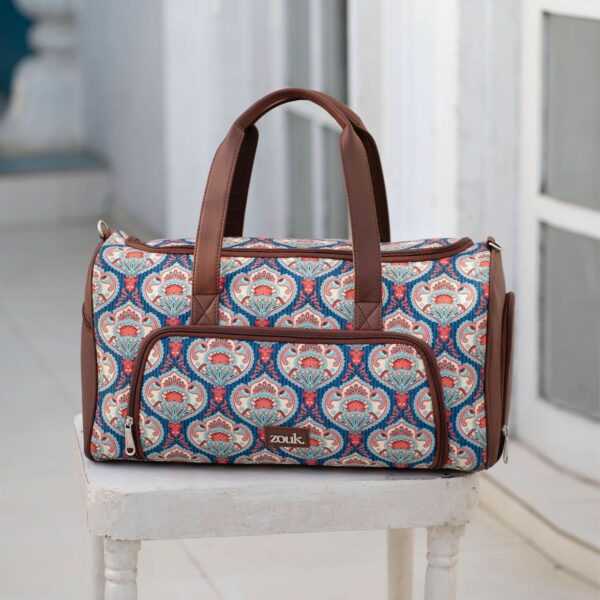 Kovil Blue Weekender Duffle Bag