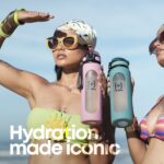 Motivational Borosilicate Glass Water Bottle 1 litre, Glass Sipper Bottle with Straw for Fridge, Office, Gym & Travel - Image 3