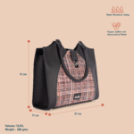 Harriet Office Bag - Cashmere Noir (Copper) - Image 4