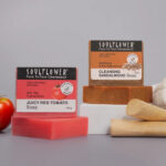 Brightening Sandalwood Scrub + Anti-Tan Tomato Soap - Image 11