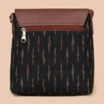 Qutub Stripes & Ikat GreRe - Women's Work Bag & Flap Sling Bag Combo - Image 6